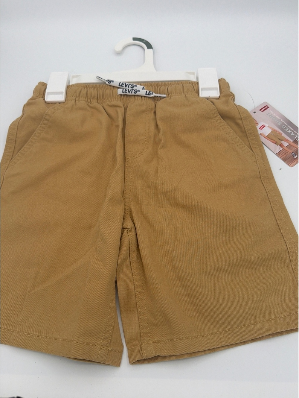 Levi's Relaxed Fit Kids' Shorts Size 7 Khaki Cotton